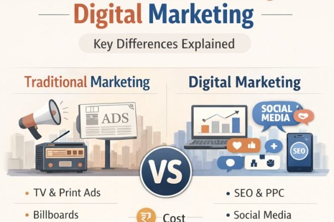Traditional Marketing vs Digital Marketing: Key Differences Explained