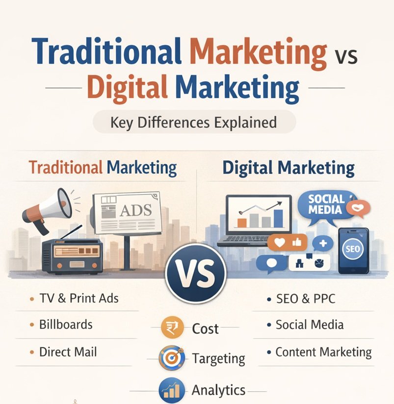 Traditional vs Digital Marketing
