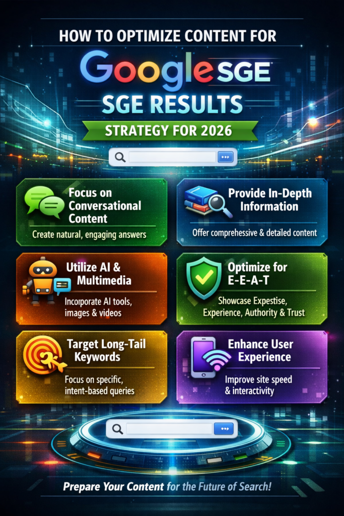 How to Optimize Content for Google’s SGE Results - Strategy for 2026