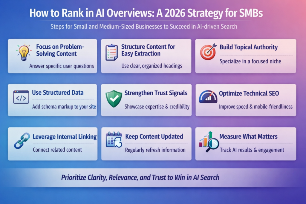 How to Rank in AI Overviews - A 2026 Strategy for SMBs