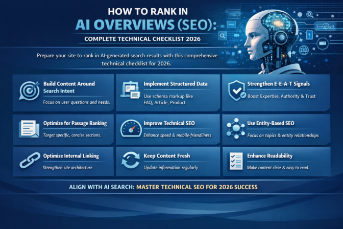 How to Rank in AI Overview (SEO): Complete Technical Checklist 2026