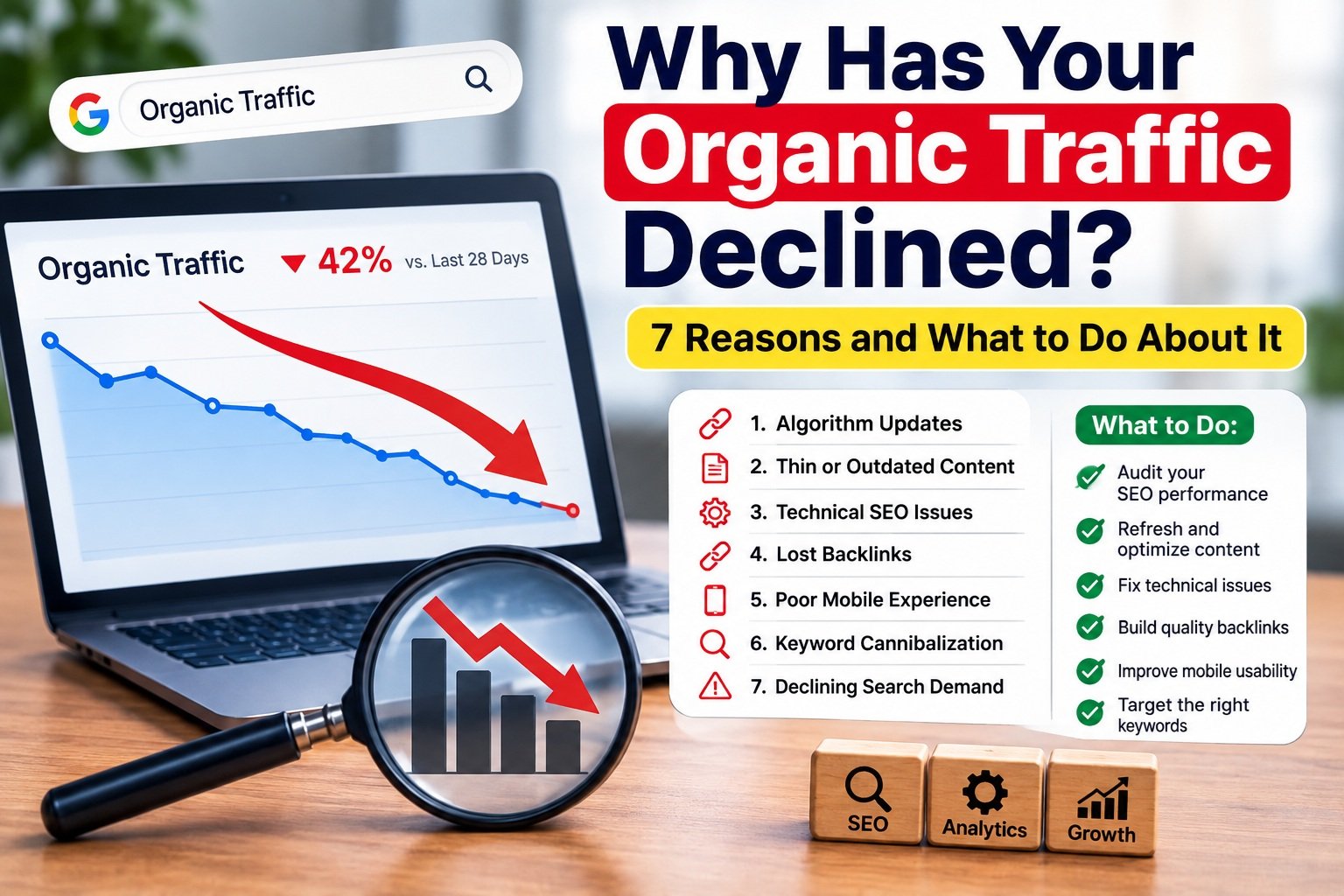 7 Reasons Why Your Organic Traffic Declined