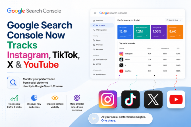 Google Search Console Now Tracks Instagram, TikTok, X & YouTube